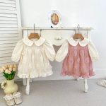 【66-90cm】 二点セット 可愛い ローズ 女の子 おしゃれ ワンピース&ロンパース - 画像 (3)