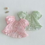 【73-120cm】トップス パフスリーブ ストライプ 可愛い おしゃれ 女の子 - 画像 (3)