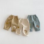 【73-120cm】パンツ ムーン柄 カジュアル 履きやすい ボトムス - 画像 (15)