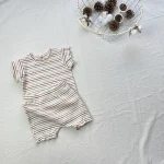 【73-100cm】セットアップ ベビー ボーダー - 画像 (16)