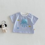 【73-110cm】Ｔシャツ 可愛い ボーダー トップス - 画像 (6)