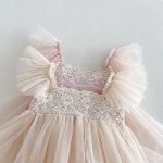 【66-90cm】ロンパース フリル メッシュ 可愛い 女の子 - 画像 (10)