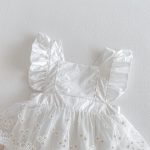 【66-90cm】ロンパース ホワイト フリル シンプル - 画像 (10)