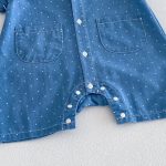 【66-90cm】デニムロンパース ペット柄 ベビー服 - 画像 (5)