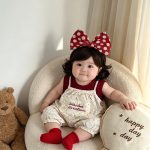 【73-100cm】サロペット＆シャツ 可愛い フラワー柄 セットアップ - 画像 (5)