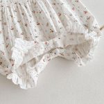 【66-90cm】オールインワン フラワー柄 ベビー服 - 画像 (10)