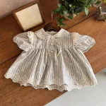 【73-100cm】シャツ or ボトムス ベビー 女の子 レース 刺繍 - 画像 (5)