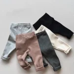 【80-130cm】レギンス パンツ ベビー 無地 シンプル