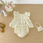 【66-100cm】セットアップ チェリー柄 トップス＆ブルマ - 画像 (11)
