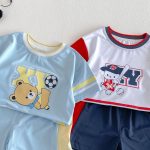 【73-120cm】セットアップ サッカーロゴ カジュアル 子供服 - 画像 (11)