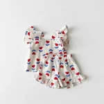 【73-120cm】セットアップ ベビー 女の子 可愛い チューリップ