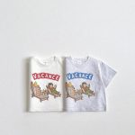 【90-150cm】Ｔシャツ レトロ クマ カジュアル トップス - 画像 (3)