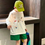 【100-170cm】長袖or半袖Ｔシャツ 男の子 ルーズ 通気性が良い