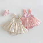 【66-90cm】ロンパース フリル キャミ おしゃれ - 画像 (2)