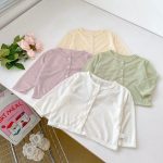 【73-120cm】カーディガン パステルカラー リブ 女の子 - 画像 (9)