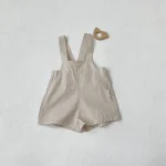 【73-100cm】サロペット ショートパンツ ベビー 韓国風 シンプル - 画像 (13)
