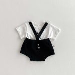 【66-90cm】サロペットorTシャツ カジュアル シンプル 赤ちゃん服 - 画像 (11)