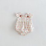 【66-90cm】ロンパース イチゴ柄 フリル 可愛い ベビー服 - 画像 (3)