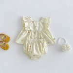 【66-100cm】セットアップ チェリー柄 トップス＆ブルマ - 画像 (5)