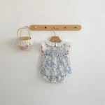 【73-110cm】セットアップ ベビー 女の子 花柄 フリルデザイン - 画像 (7)