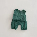 【80-130cm】セットアップ ベビー ノースリーブ ドット柄 - 画像 (12)