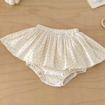 【73-100cm】セットアップ ブルーカーディガン＆花柄ブルマ おしゃれ ベビー服 - 画像 (7)