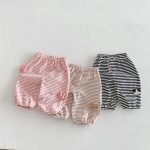【73-120cm】ボーダーパンツ 可愛い 履きやすい 女の子 男の子 ボトムス - 画像 (3)