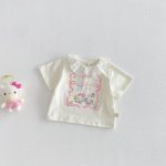【73-120cm】Ｔシャツ 可愛い ガールズ 着心地良い トップス - 画像 (3)