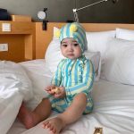 【90-140cm】水着 英字 バックストライプ 男の子 スイムウェア - 画像 (15)