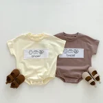 【66-90cm】ロンパース ベビー 半袖 キュート 軽やかな着心地 - 画像 (3)
