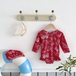 【66-100cm】水着 長袖 花柄 プリント おしゃれ - 画像 (5)