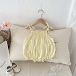 【66-90cm】キャミロンパース 花柄/ストライプ 可愛い ベビー服 - 画像 (10)
