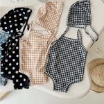 【66-100cm】水着 カラフル 帽子付き 全４色 可愛い - 画像 (4)