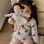 【100-140cm】水着 INS映え 韓国風 フリル リボン柄 - 画像 (10)
