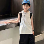 【100-170cm】ベスト 男の子 無地 シンプル ゆったり