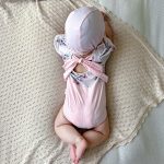 【73-120cm】水着 小花 可愛い スイムウェア＆帽子 - 画像 (3)