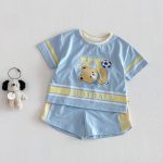 【73-120cm】セットアップ サッカーロゴ カジュアル 子供服 - 画像 (3)