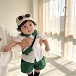 【73-100cm】セットアップ ダイナソー 可愛い トップス＆ボトムス - 画像 (7)