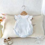 【66-90cm】ロンパース＆シャツブルーチェック - 画像 (5)