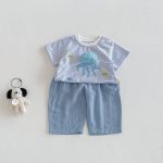 【73-110cm】Ｔシャツ 可愛い ボーダー トップス - 画像 (14)