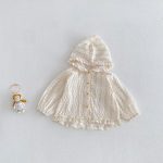 【73-110cm】カーディガン 小花柄 可愛い フード付き - 画像 (5)