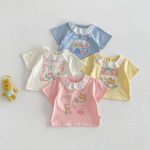【73-120cm】Ｔシャツ 可愛い ガールズ 着心地良い トップス - 画像 (9)