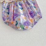 【66-140cm】ロンパース or ワンピース ベビー 女の子 フリルワッフル - 画像 (10)
