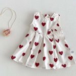【80-120cm】ワンピース ハート 可愛い 女の子 おしゃれ - 画像 (3)