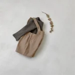 【73-100cm】サロペット ショートパンツ ベビー 韓国風 シンプル - 画像 (11)
