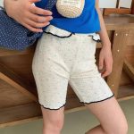 【80-130cm】ショートパンツ 女の子 可愛い フリルバタフライ柄 - 画像 (3)