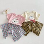 【73-120cm】ボトムス スカート風 チェック 可愛い 女の子 - 画像 (7)