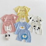 【73-110cm】セットアップ アニマル 可愛い 肌に優しい