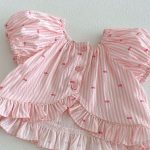 【73-120cm】トップス パフスリーブ ストライプ 可愛い おしゃれ 女の子 - 画像 (15)