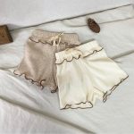 【73-100cm】ルームウェア セット ワッフル生地 着心地良い - 画像 (16)